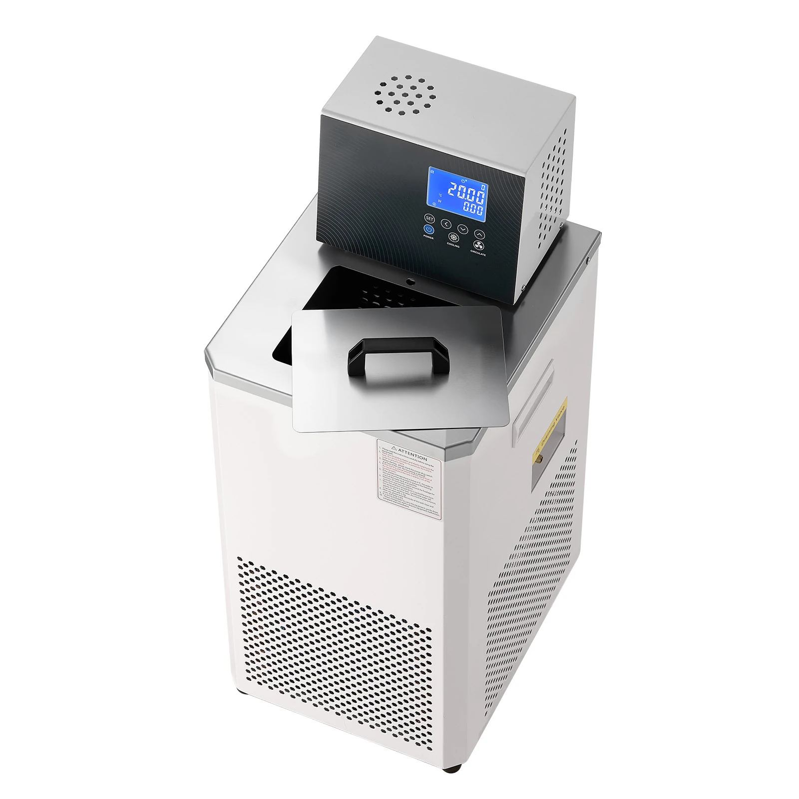 SucceBuy Laboratory Chiller Circulator 6L Internal and External Dual Circulation Recirculating Chiller Water Bath for Laboratory