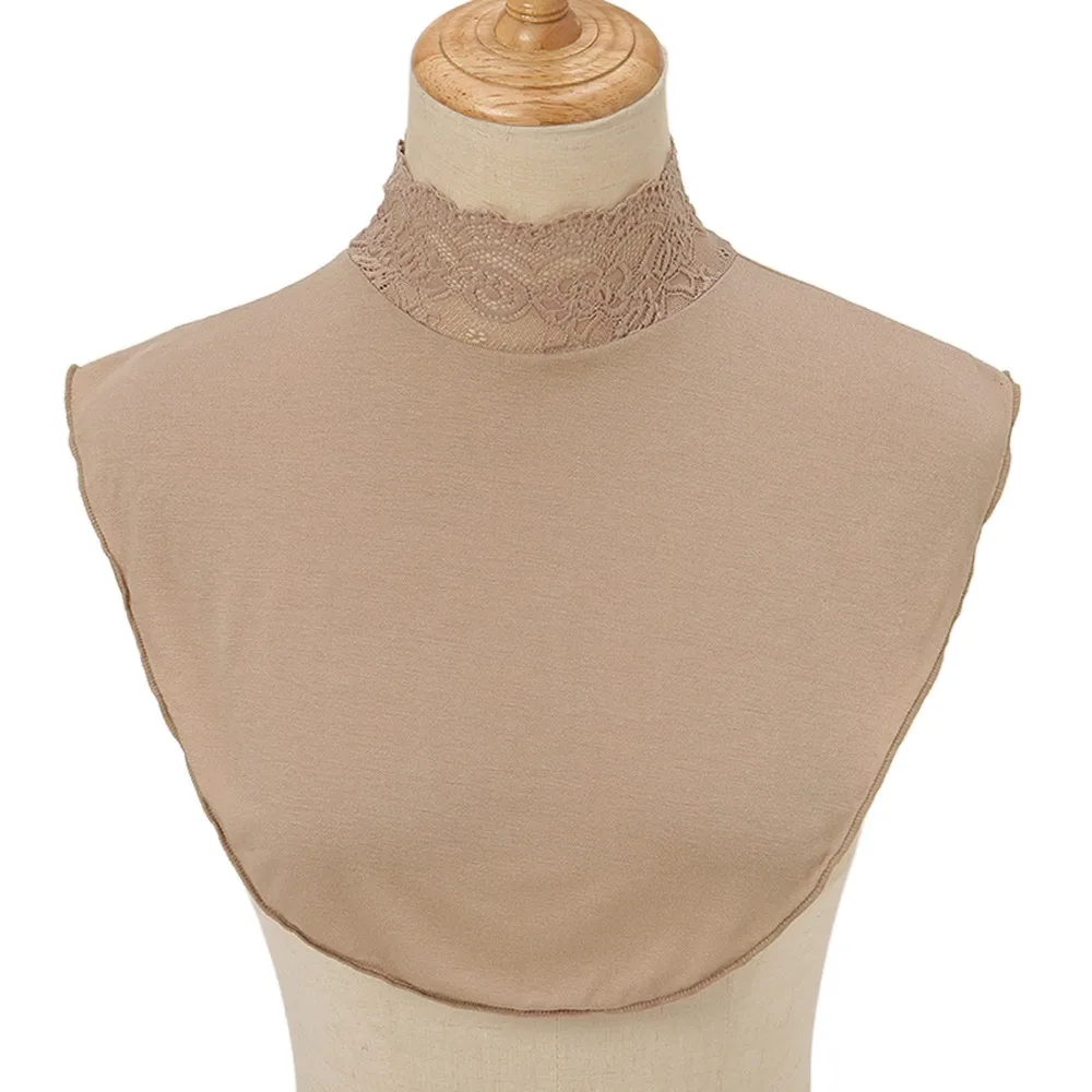 

Fashion High Collars Fake Collar Detachable Elastic Turtleneck Neck Cover Solid Color Scarves Wraps Women