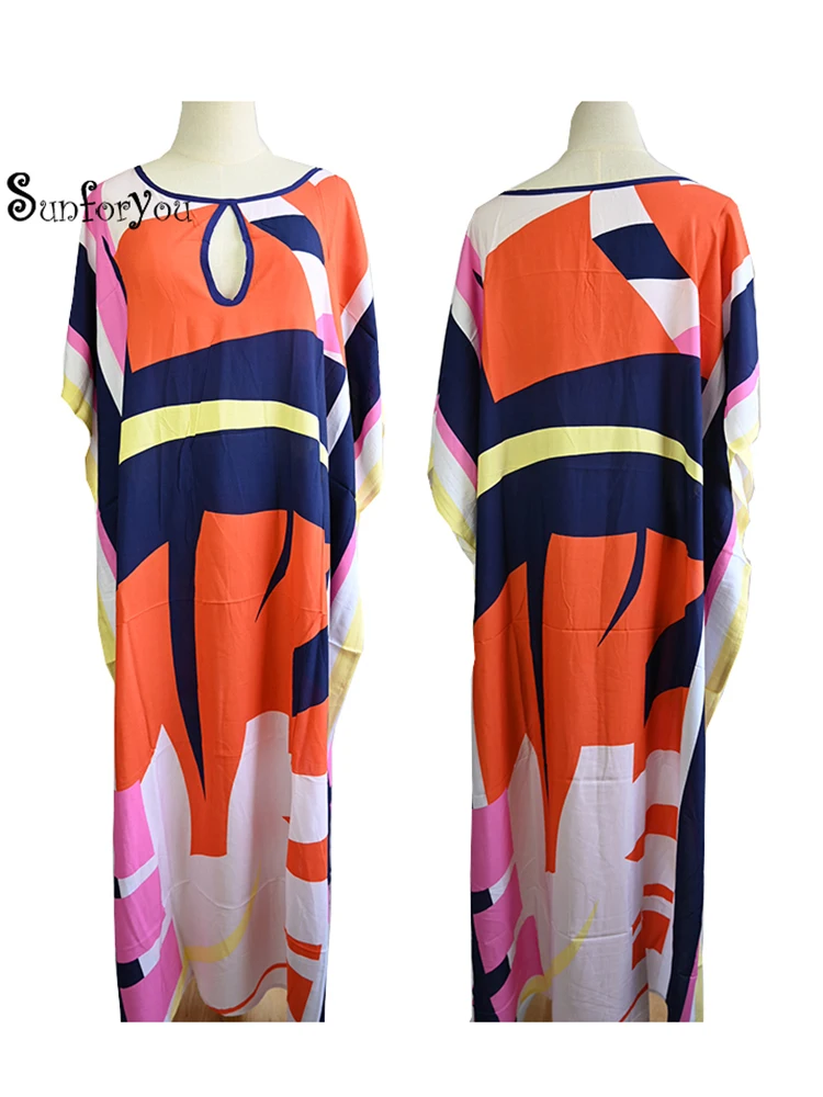 Boho Style Long Beach Cover Up Sarongs Robe Plage 2024 Tunics For Beach Pareo Swimwear Women Swimsuit Tunic Beachwear Cover Up