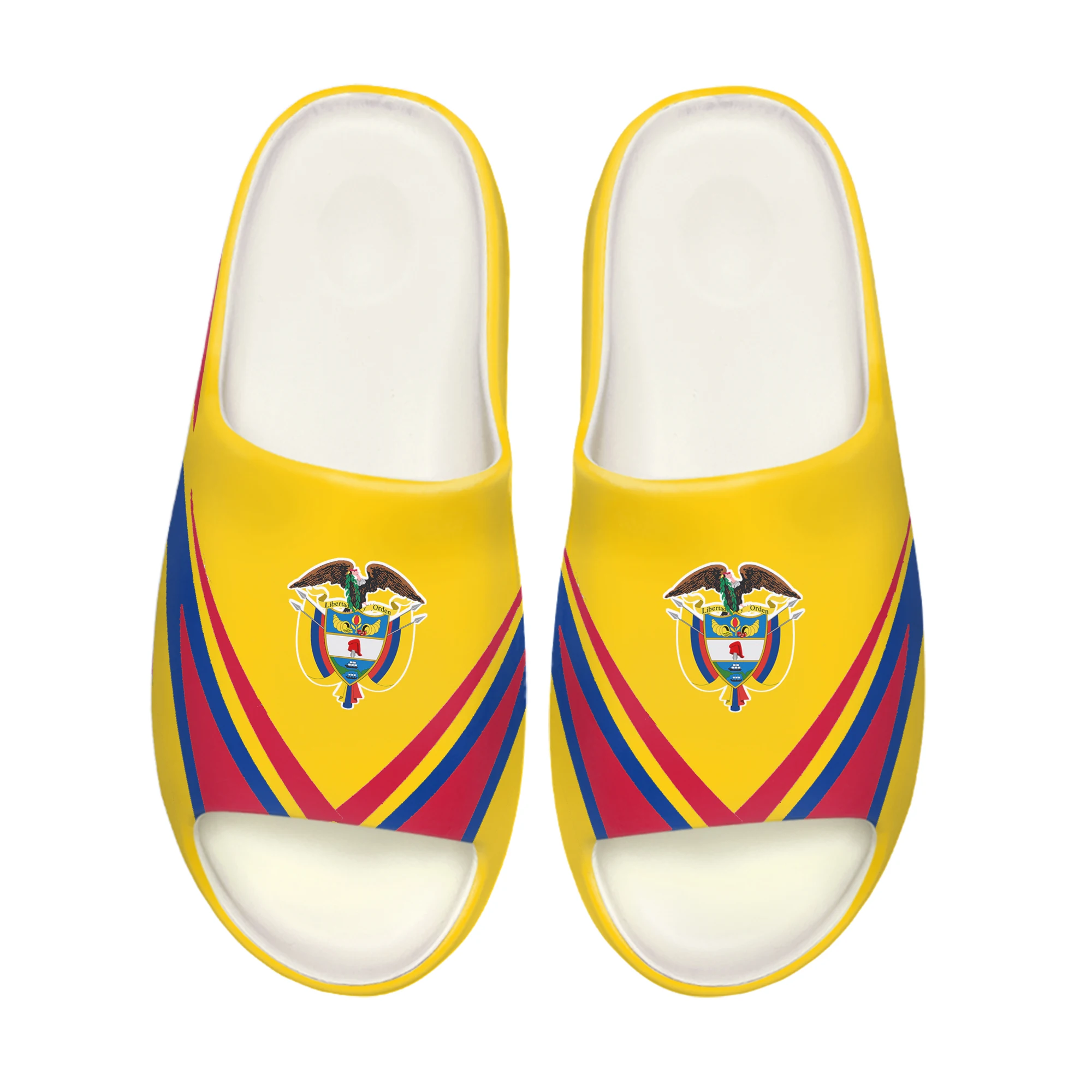 

Colombia Flag Bogota Soft Sole Sllipers Home Clogs Customized Water Shoes Mens Womens Teenager Stepping on Shit Beach Sandals