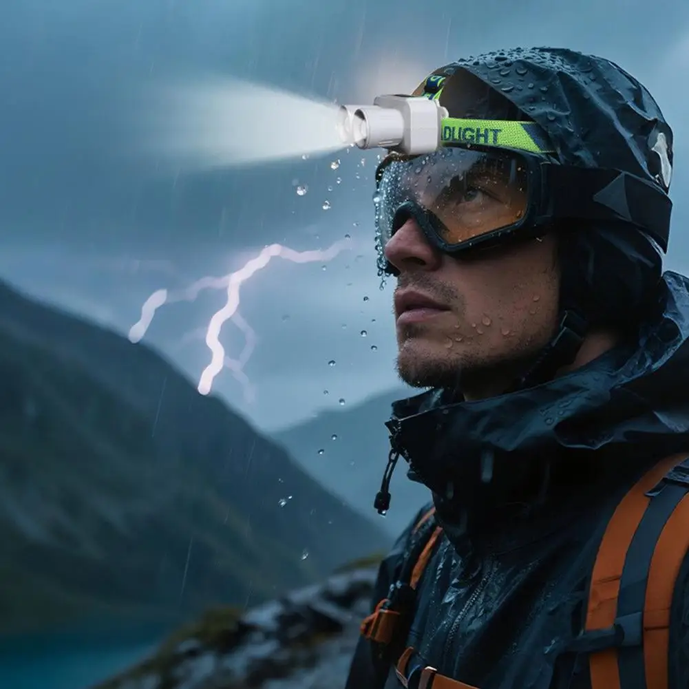 LED الاستشعار كشافات التخييم كشاف خارجي قابلة للشحن رئيس المصابيح الأمامية مصباح يدوي مصباح رئيس الجبهة فوانيس قوية متعددة pu W4Q9 #5