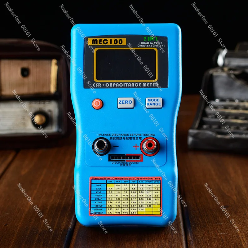 MEC-100 Capacitance Analyzer Auto-Range ESR Tester 470mF Ohm Meter 1% Accuracy