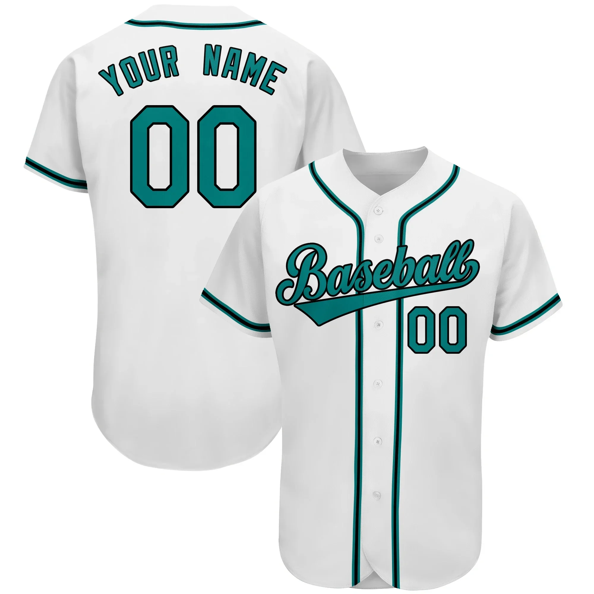 Custom Embroidery Baseball Jersey Breathable-Design Softball Tee Shirts With Team Name/Number-Personalize Adult/Youth Sportwear