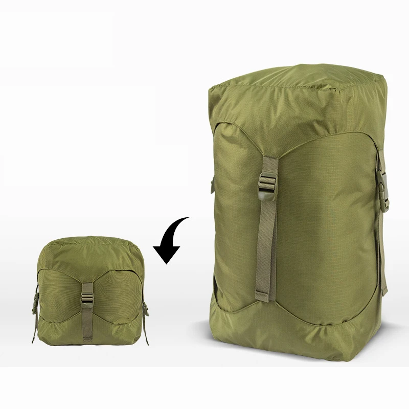 

2‌7L 210D Nylon Camping Compression Storage Sack Bag For Sleeping Bag - Waterproof Travel Stuff Organizer Hiking Gear Equipment