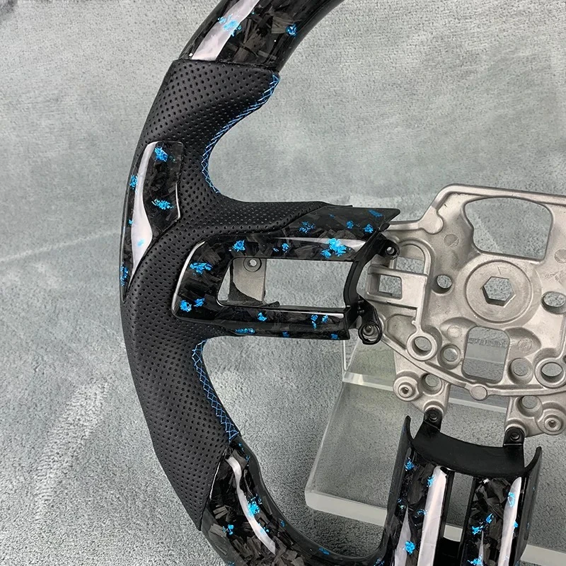 Forged Carbon Fiber Steering Wheel For  Mustang 2014 To 2017