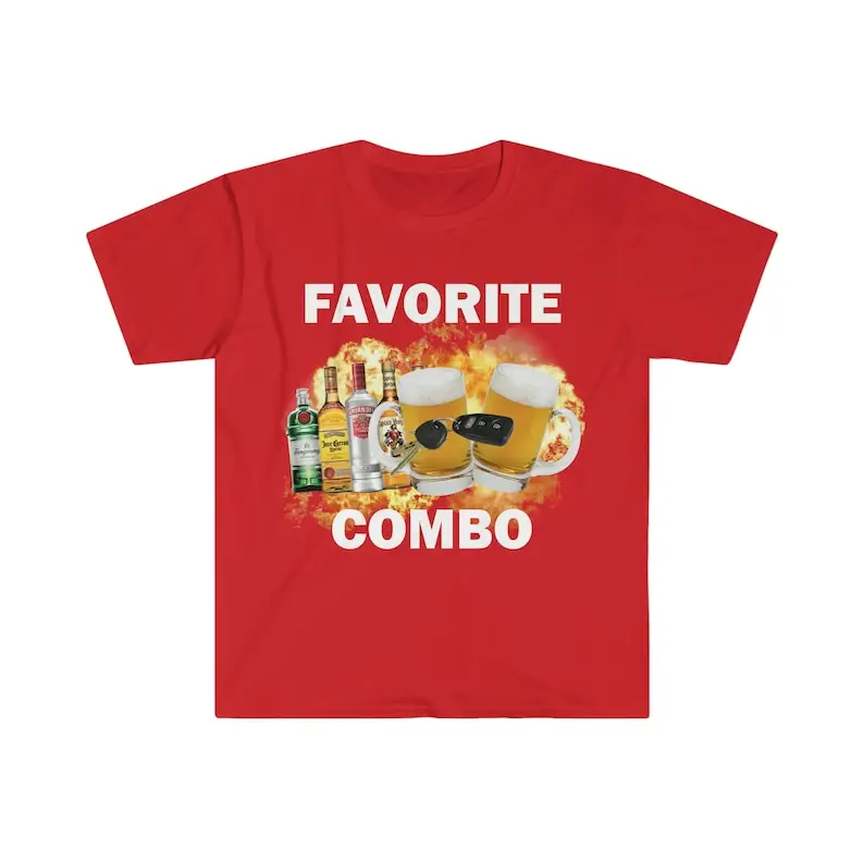 Favorite Combo T-Shirt Humor Funny Gift Meme Unisex Offensive T-Shirt Satire Shirt