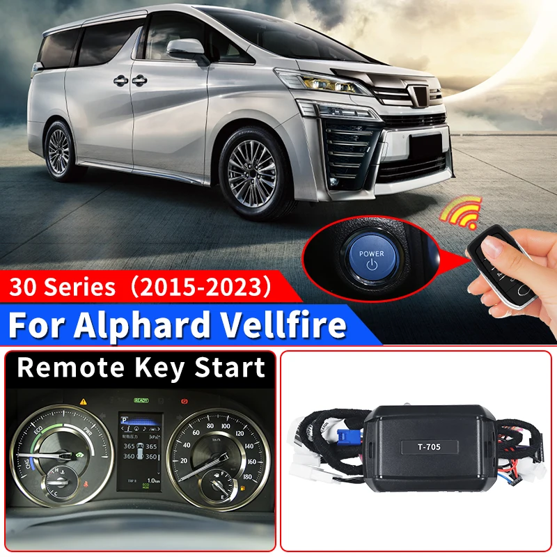 Remote Key Starter,For Toyota Alphard Vellfire  30 Series 2015-2023 Interior Upgraded Modification accessories 2022 2021 2020