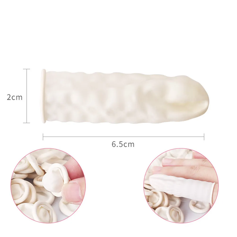 700pcs Disposable Finger Cots Latex Fingertip Protectors Medium Size For Nail Art Craft Repair Painting Work Safety Health Care view 6