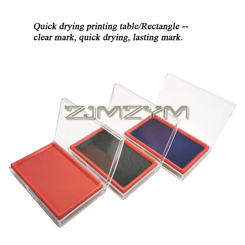 Rectangular Quick-drying Printing Mud Clear And Lasting Marks Red Blue Black Color Printing Table