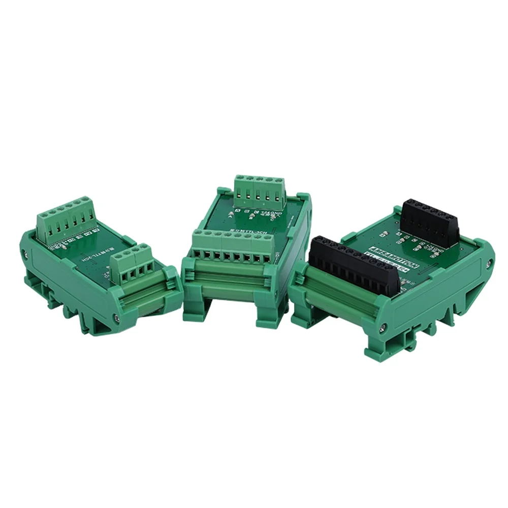 

2 3 4 Channels Converter Differential TTL into Collector Signals Terminal Blocks Plate PLC NPN & PNP TTL-2/3/4CH