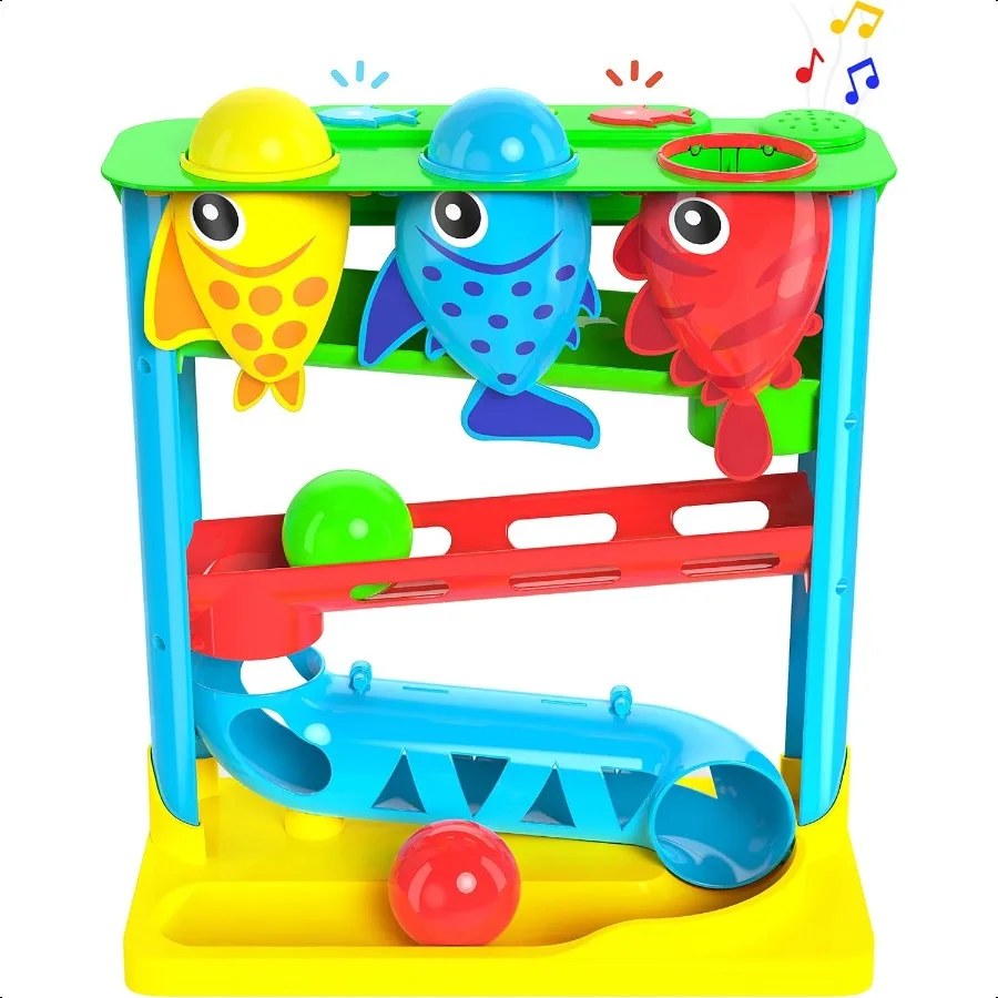 

Move2Play Feed The Fish Interactive Baby Toddler Toy 1 2+ Year Old Gift Birthday Present Boys Girls Babies Ages 6 7 8 9 10 12 1