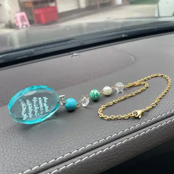 伊斯蘭綠色珠子水晶祈禱文旅行汽車吊墜車掛齋戒月禮物 6 最佳銷售 伊斯蘭汽車懸吊 - №3