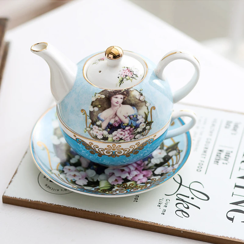 Exquisite Ceramic Teapot Set, Tea Pot, Cup and Saucer, Best for Family Party, Birthday Party, Wedding and More - Image 6