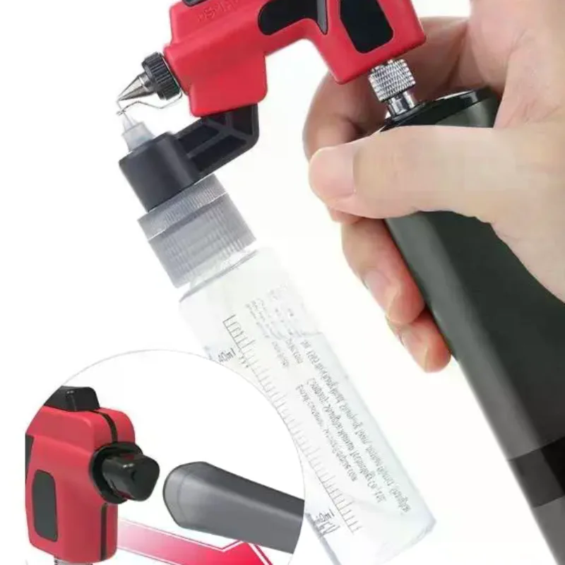 PT-AB 0.3mm/0.5mm No Rinse Airbrush, Ideal for Quick Paint Swapping, Water-Based Paint, Suitable for Model Painting