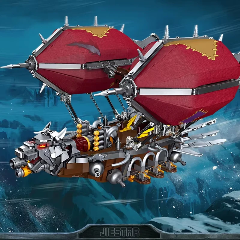 

1855pcs Orgrim's Hammer Building Blocks MOC Model Creativity Airship Ship Bricks Toys for Children Birthday Gift Set