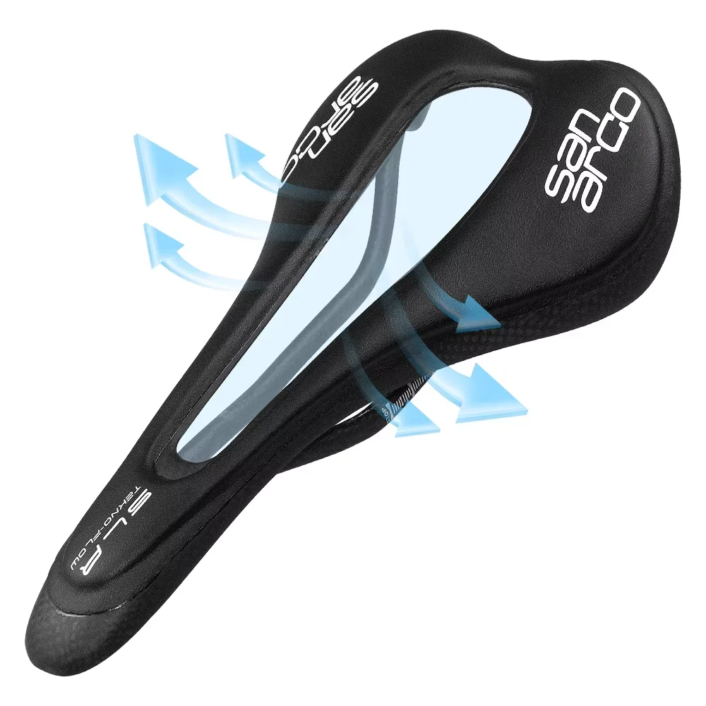 San Marco Fahrradsattel, Vollcarbon, hohl, Rennradsitz, Outdoor, Radfahren, Sport, Kissen für Damen und Herren, Fahrt, Radfahren, Teil – Detail 1
