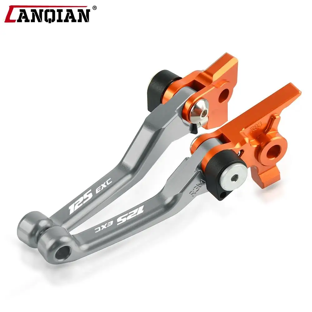 Motorcycle Accessories CNC Aluminum Dirt Bike Handle Folding Brake Clutch Lever For 125EXC 125 EXC 2004 2005 2006 2007 2008