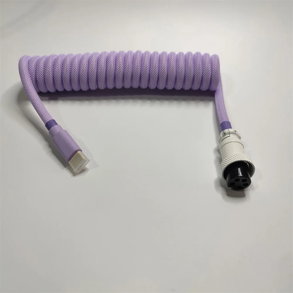 

1pc Type-C Port Spring Cable Mechanical Keyboard Air Plug Cable