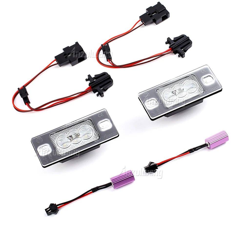 Lampa podświetlająca LED CANBUS numer tablicy rejestracyjnej dla VW Volkswagen Touareg (z oszczędzającym miejsce koło zapasowe) Tiguan VW Golf 5 5D Touring 12V — zdjęcie 5