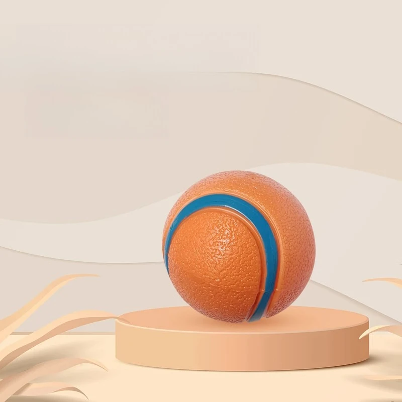 Langlebiges, quietschendes, elastisches Ball-Hundespielzeug – unzerstörbar zum Kauen, ideal zum Zahnen, Training und interaktives Spielen mit eigenenern