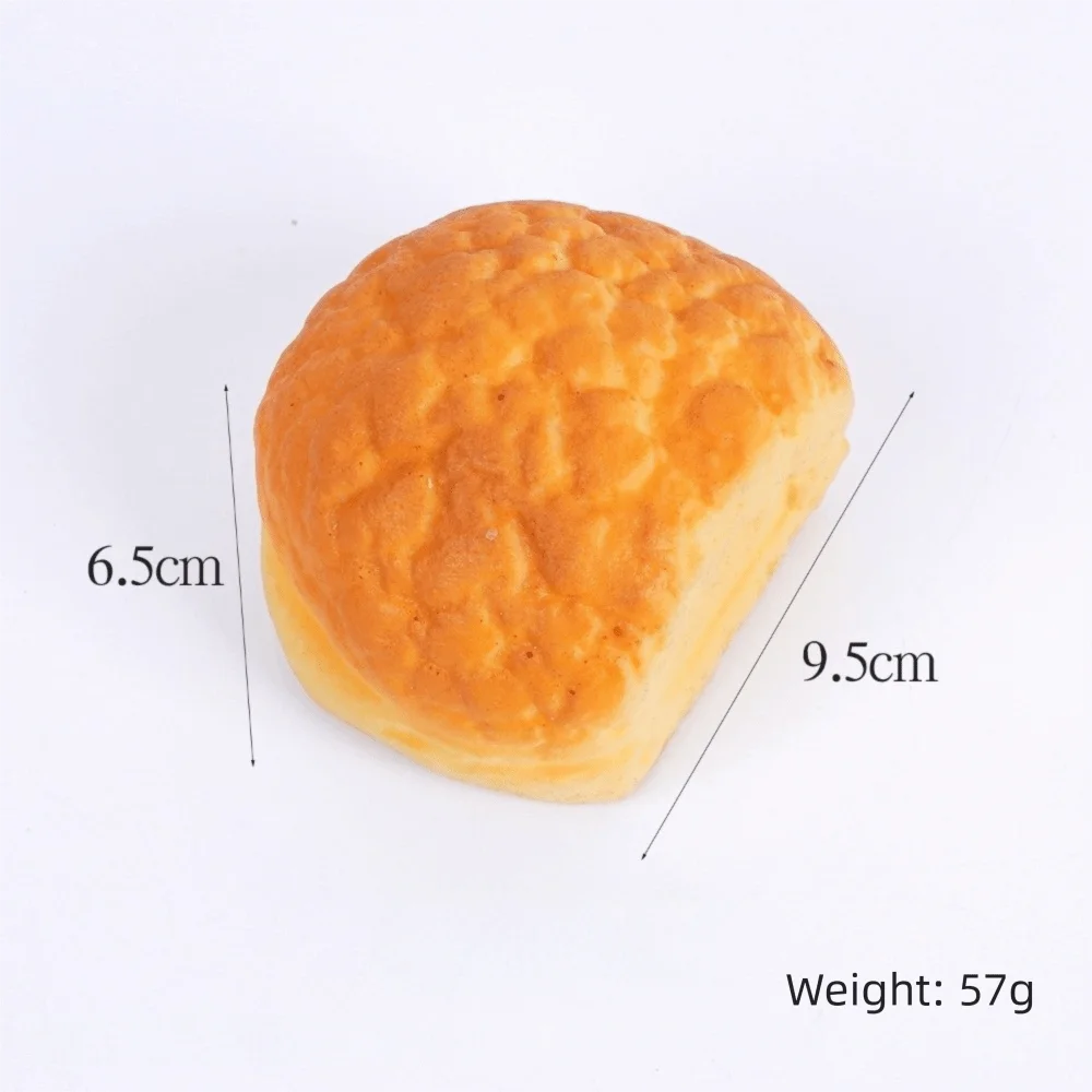 Soft Simulation Bread PU Pineapple Bun Squeeze Toy Stress Relief Waffle Biscuit Realistic Food Fidget Toy Photography Props