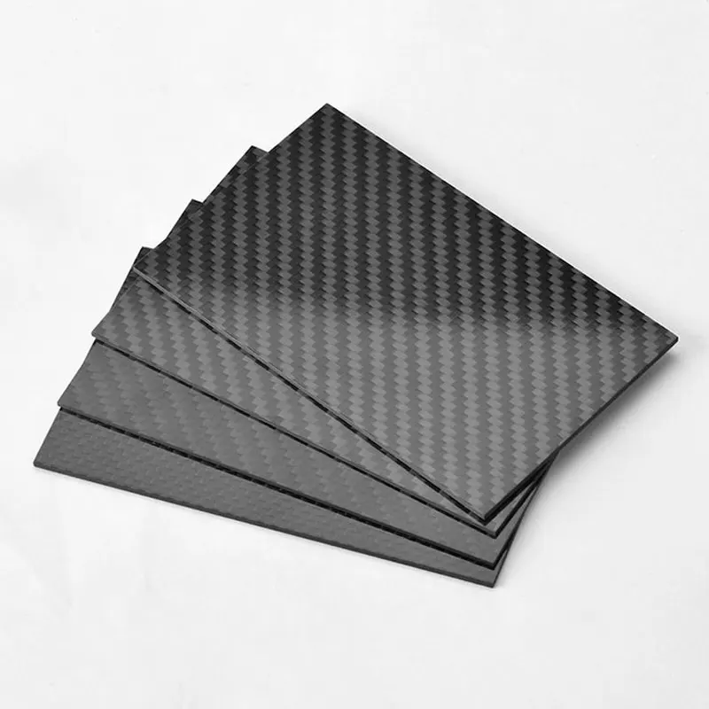 

0.8-80mm 500*500mm T300 12K Bright Plain Carbon Fiber Sheet Custom Lightweight Industrial Aerospace Panel
