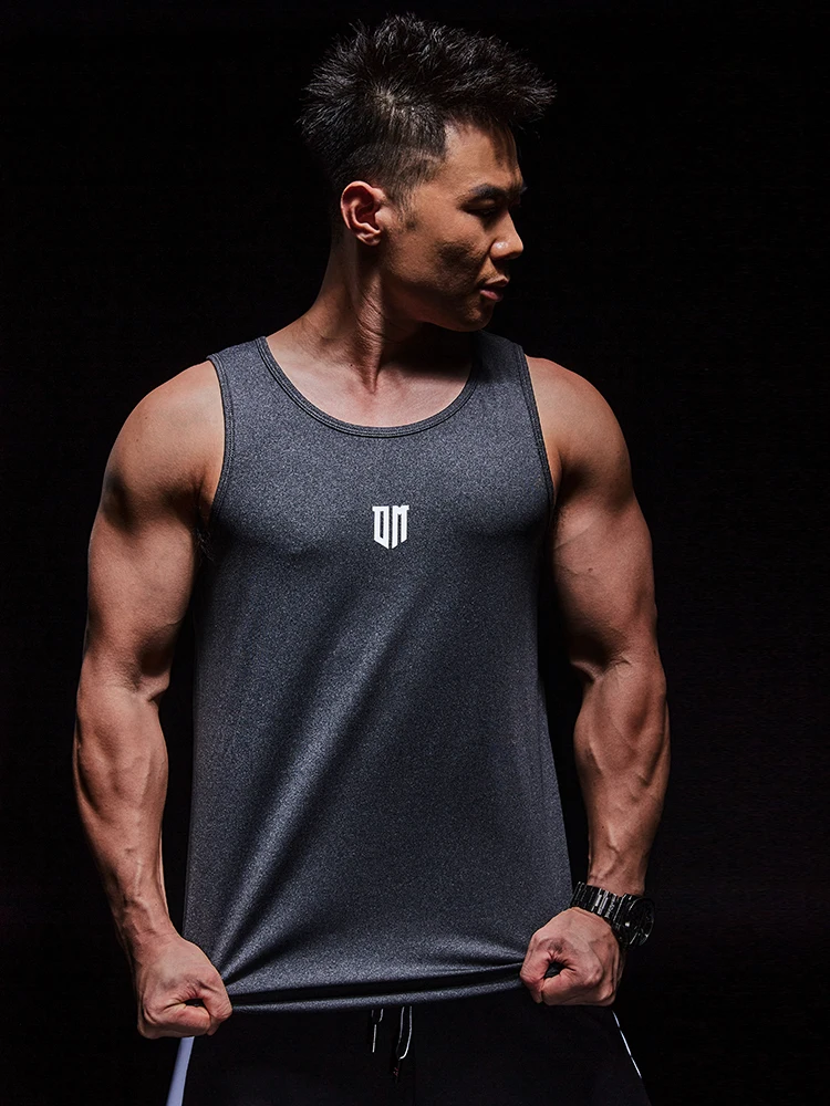 

Workout Gym Mens Tank Top Vest Casual Sleeveless Sportswear Shirts Quick Dry Tringer Clothing Bodybuilding Singlets Fitness