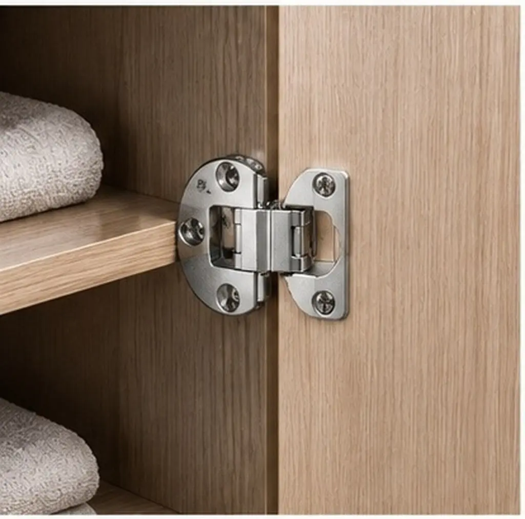 4Pcs Flip Board Hinges Heavy Duty Zinc Alloy Furniture Cabinet Drawer Hinges Thickened Silent Rotation 90 Degrees Rustproof