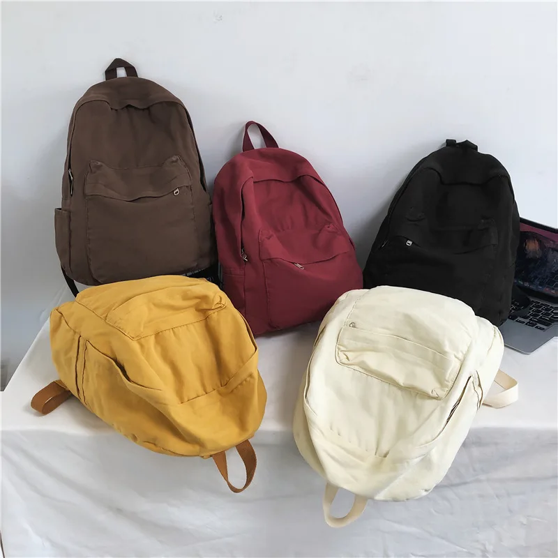 Foldable Canvas Cotton Tote Bag Backpack Oem Canvas Backpack Manufacturers Backpack Canvas Custom Printed