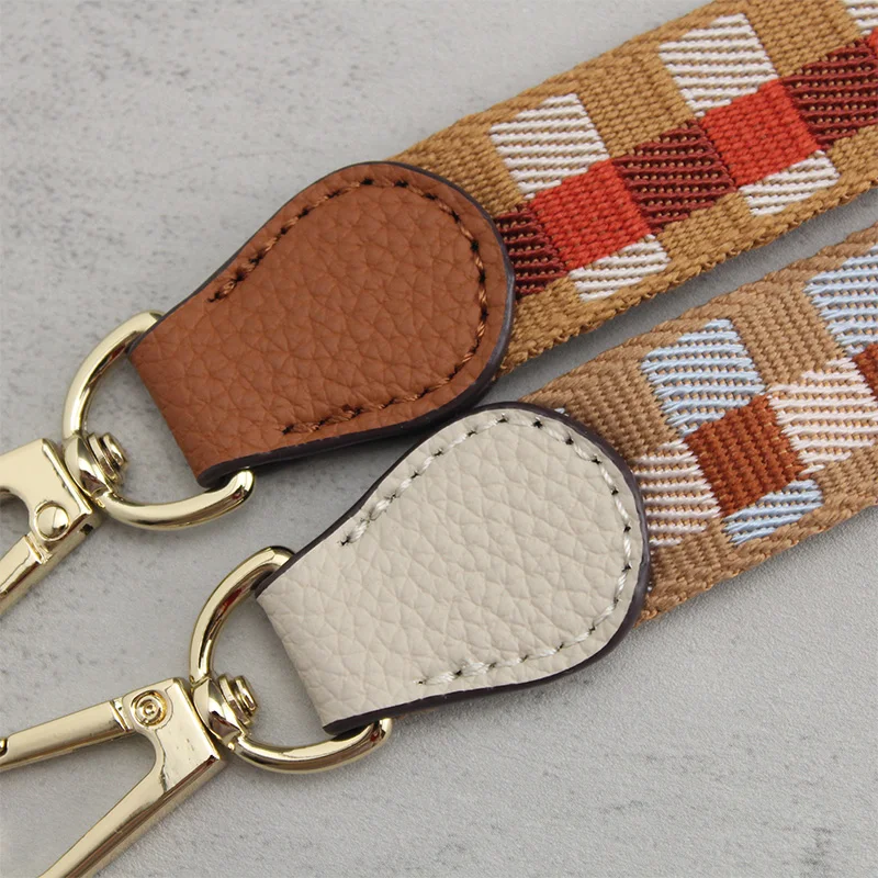 TINBERON Bag Strap for Crossbody Luxury Designer Canvas Weaving Bag Straps Replacement Handbag Bag Strap Bags Part Accessories