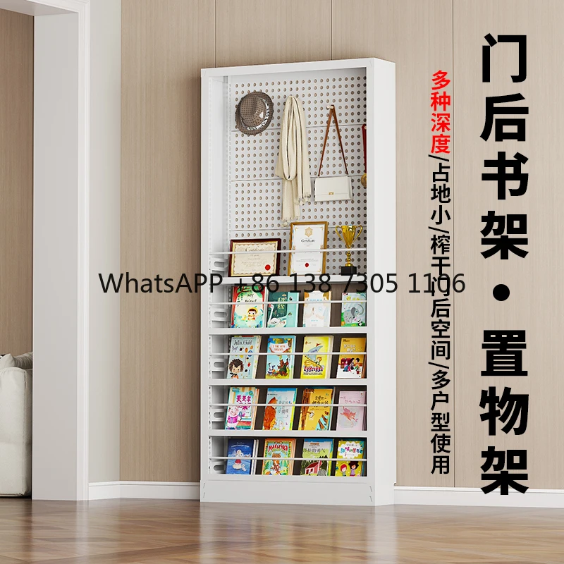 

Narrow Floor Standing Storage Rack for Doorway Bathroom Bedroom Wall Mounted Slim Shelf for Small Spaces and Gap Use