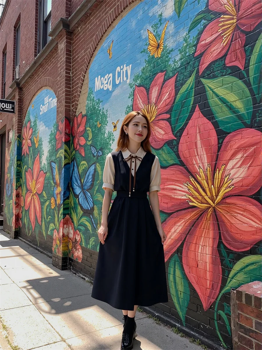 Abiti casual da donna A-Line Office Lady Khaki Spacco laterale Spacco alto Spacco diviso Ritaglio Hollow-Out Fori Sexy Hot