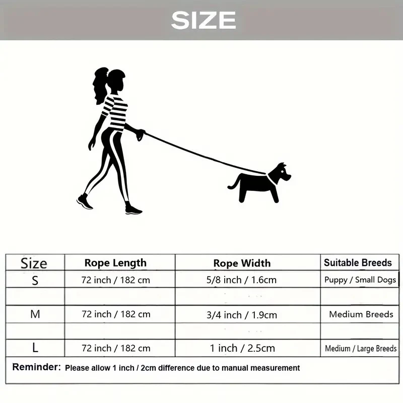 Strong Dog Leash Pet Leashes 1.8m Guard Rope Pet  Leash For Big Small Medium Dog Leash Drag Pull Tow Golden Retriever