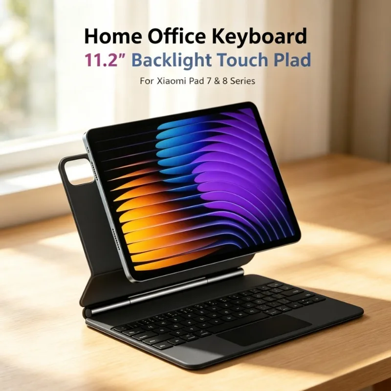 For Xiaomi Pad 7 Pro Xiaomi Pad 8 Pro 11.2 Inch RGB Backlight Keyboard Sleep Wake Tablet Protective Case
