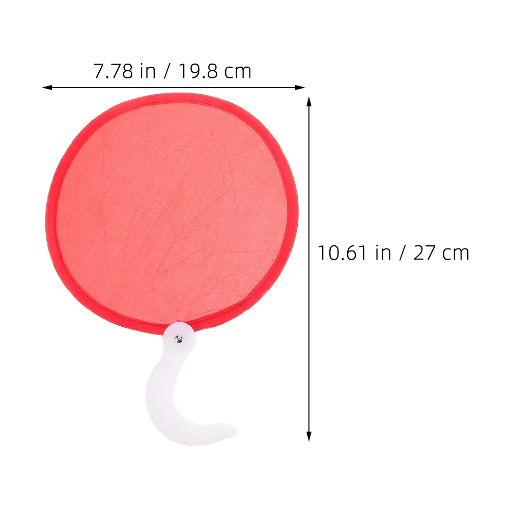 Ventilador de mão redondo dobrável durável portátil elegante decorativo para festivais de casamentos celebrações leve pequeno dobrável