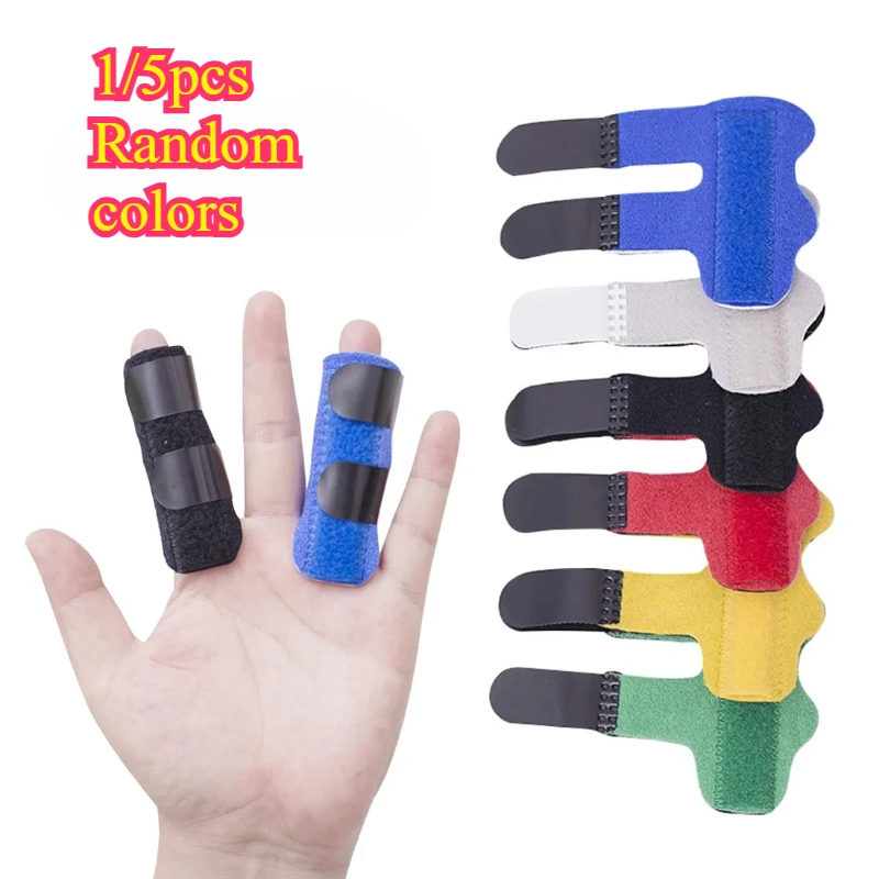 1/5pcs random colors Adjustable Finger Splint,Support&Protection with Secure Fit,Comfortable Breathable Finger Stabilizer