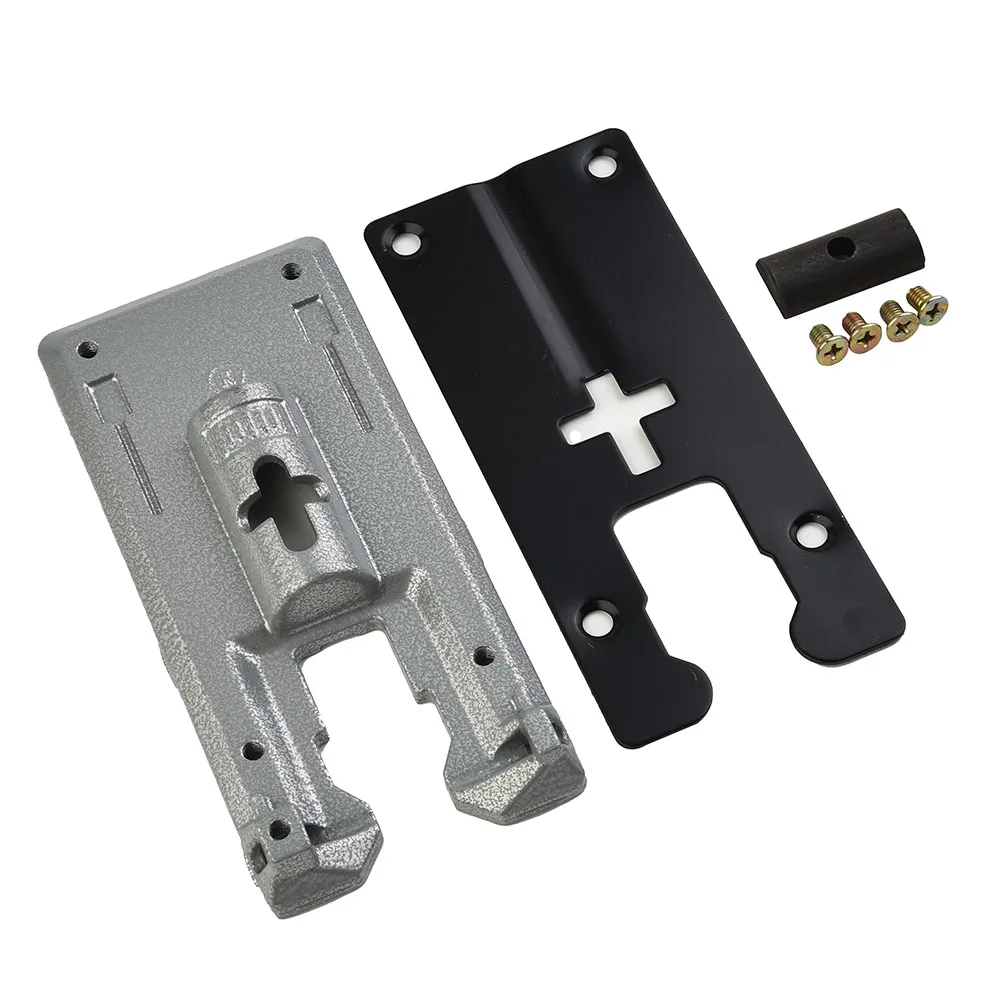 

1 Set Jig Saw 4304 Aluminum/Iron Fittings Parts Replace Saw Tool With Screws Base Plate Black+silver Practical