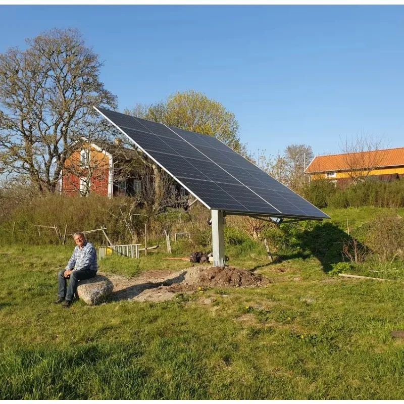 

4KW Series Dual Axis Solar Tracking System - 2 Axis Mini Solar Tracker - Solar Dual Axial Tracker