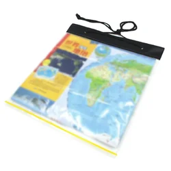 Waterproof Map Case Holde Watertight Map Carrier Transparent Dry Bag Protector Pouch for Camping Hiking Documents