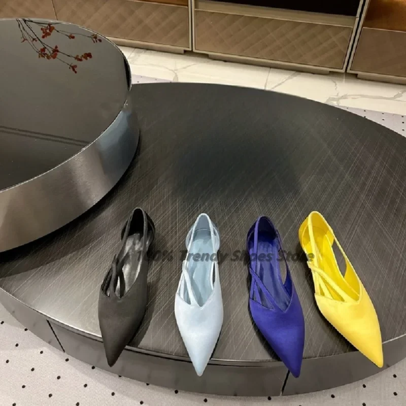 Elegante Seide Dünne Streifen Hohl Vielseitige Sandalen Für frauen Sommer Starke Ferse Neue flache schuhe Außenhandel frauen Schuhe