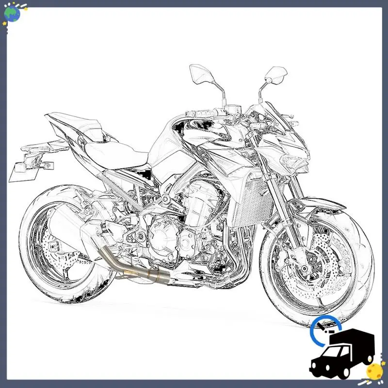 

Прочная модификация мотоцикла для Kawasaki Z 900, барабан обратного давления мотоцикла, выхлопная труба