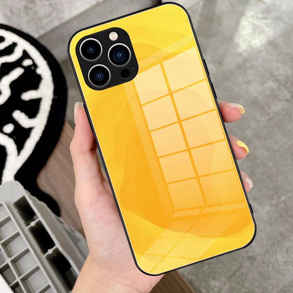 Yellow Swirls Doodles Phone Case FOR IPhone 16 15 14 13 11 12 Pro 13 Pro MAX XR XS MINI SE 2020 samsung S24 S23 Black Covers