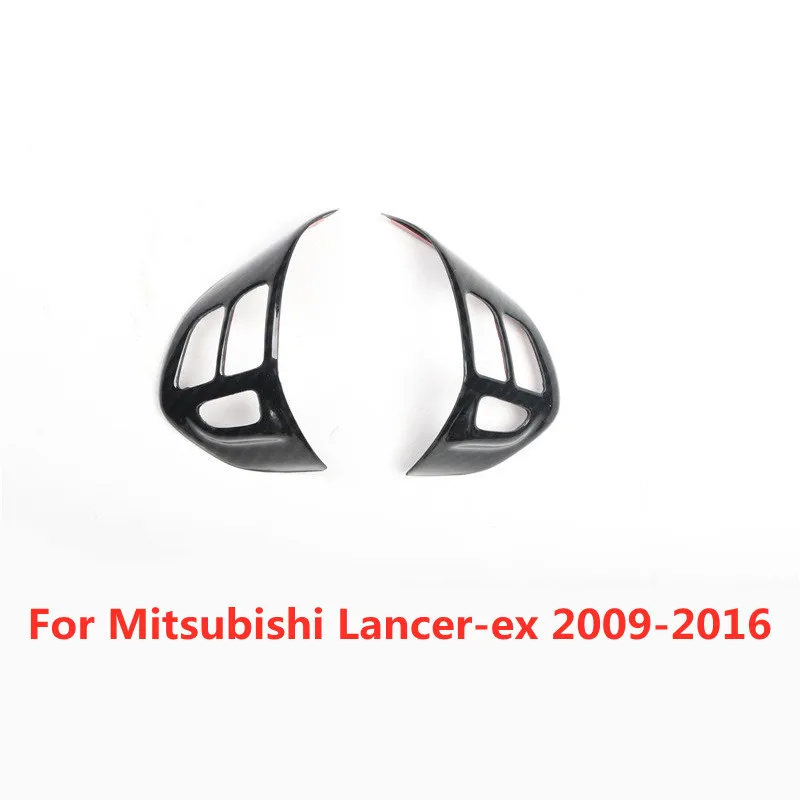 

2pcs Car Interior Styling Steering Wheel Panel Cover for Mitsubishi Lancer-ex Lancer EX 2009 2010 2011 2012 2013 2014 2015 2016