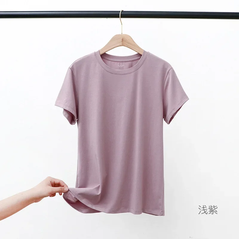 CAB005   Short sleeve T-shirt women's 2021 new spring and summer slim bottoming shirt