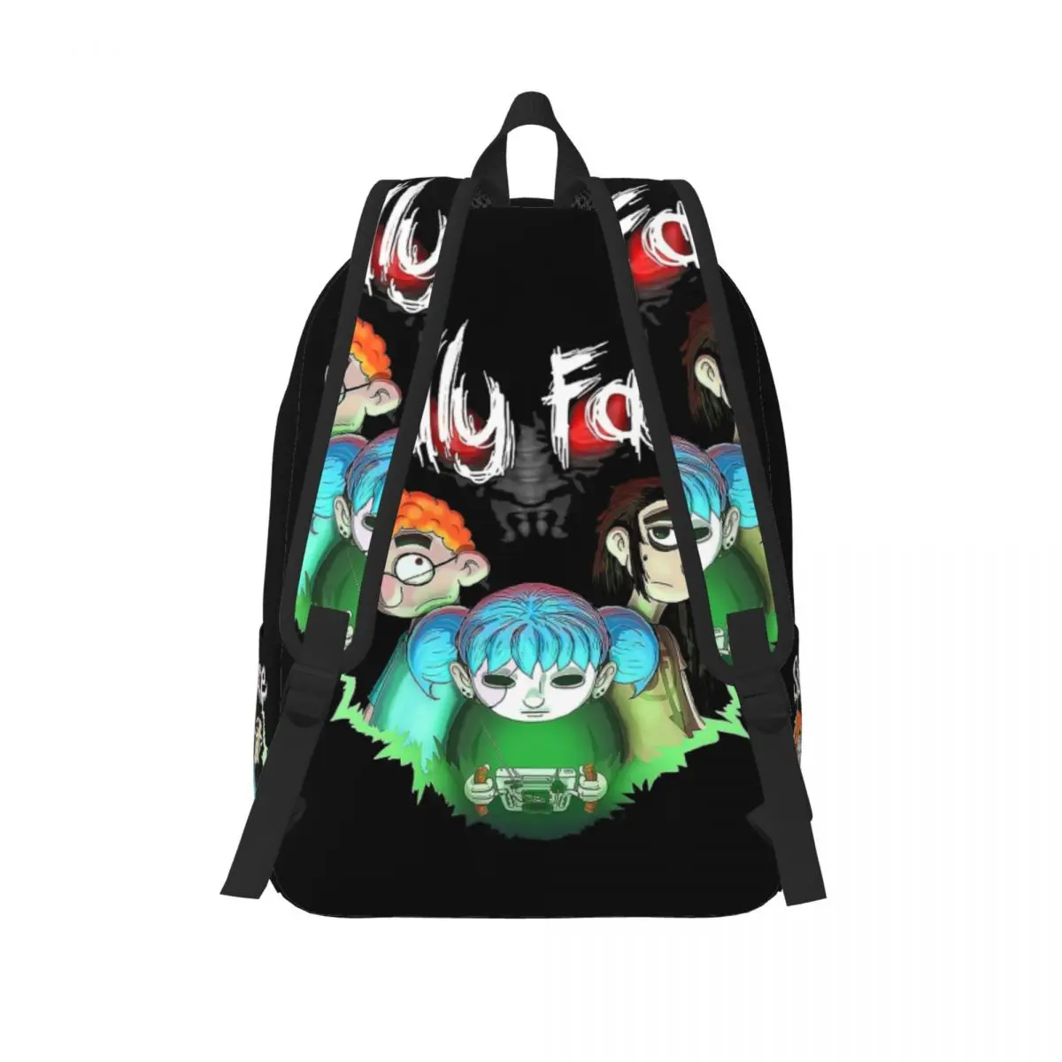 Sally Face Characters Mochila para homens e mulheres, mochila de jogos, bolsas de lona, esportes, estudante, trabalho, laptop, computador, fãs de jogos, clássica