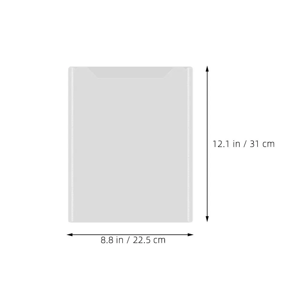แฟ้มเอกสาร A4 10 ชิ้น แฟ้มพลาสติกใส กล่องใส่เอกสารแบบพกพา ถุงจัดเก็บเอกสารสำหรับสำนักงานและการเรียน