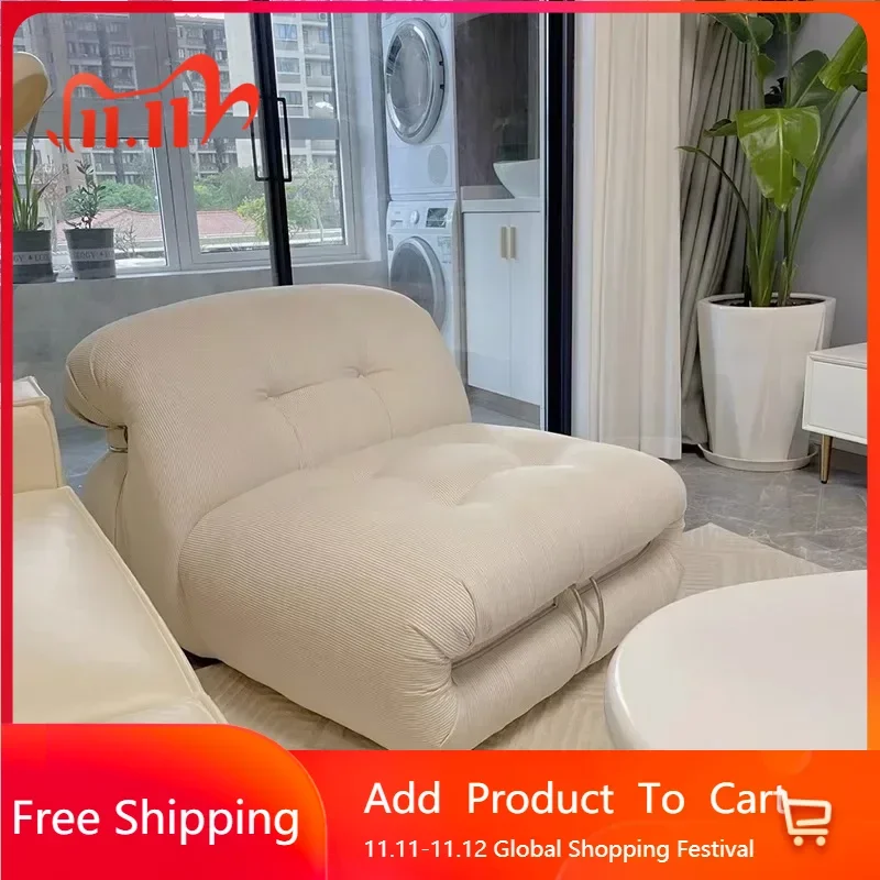 

Aesthetic Modern Living Room Sofas Unique Black Velvet Floor Plush Puff Sofa Nordic Love Seat Modern Divano Postmodern Furniture