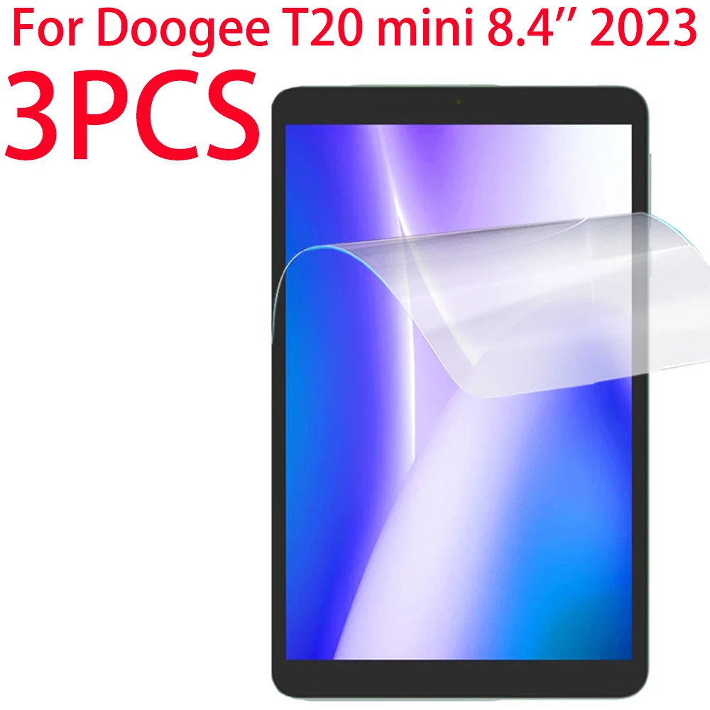 

3 Packs PET Soft Film Screen Protector For Doogee T20 mini 8.4 inch 2023 Tablet Protective Film For Doogee T20 mini 8.4''