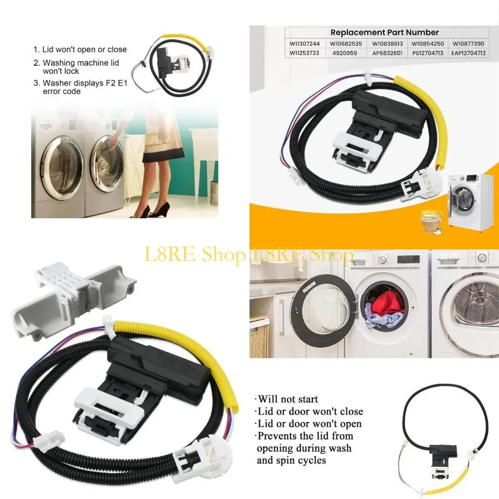 L8RE Plastic Lid Lock Assembly Set Lid Lock Switch Maintenance Set Service Part