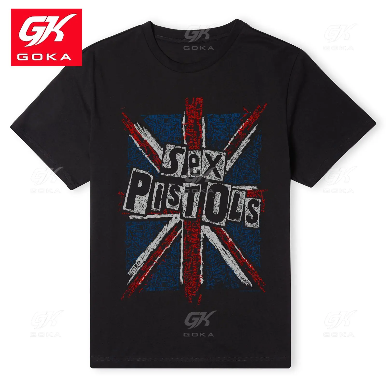 Official Sex Pistols Union Jack Unisex T-Shirt Graphic T Shirts Men Clothing Cotton Tee Vintage Tops Printed Classic Tshirts